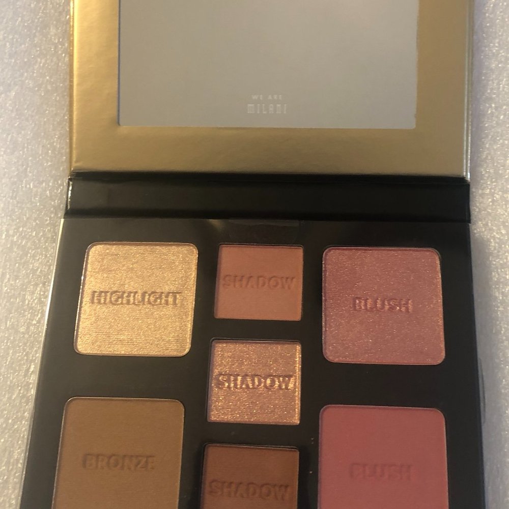 Milani Makeup Complete Palette with mirror for Eye, Cheek & Face-light-medium
